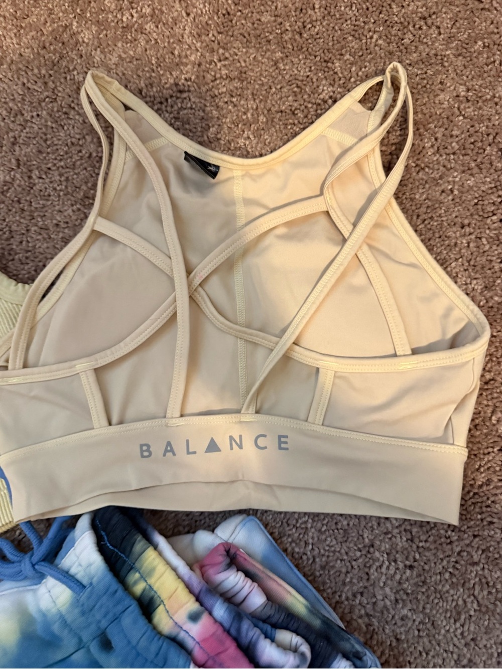 VITALITY/BALANCE- Tie-Dye Drawstring Joggers + Pastel Tank Tops Bundle - Picture 4 of 7